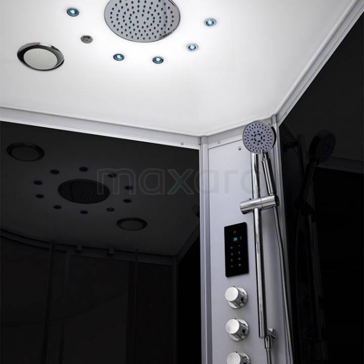 Parní sprchový box Mocoori Modera bílá verze 80x80x219cm