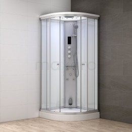 Parní sprchový box Mocoori Modera bílá verze 80x80x219cm