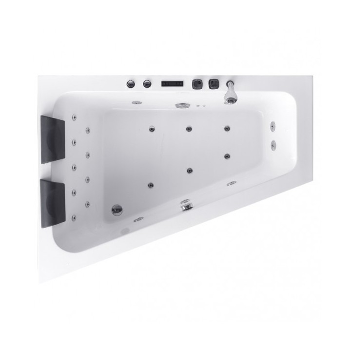Hydromasážní vana AWT GE105E 180x130 pravá