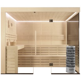 Finská sauna AWT E1205A topol 266x198 9kW Vitro