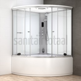 Parní box s hydromasážní vanou Mocoori MODERA 140x140x223,5cm
