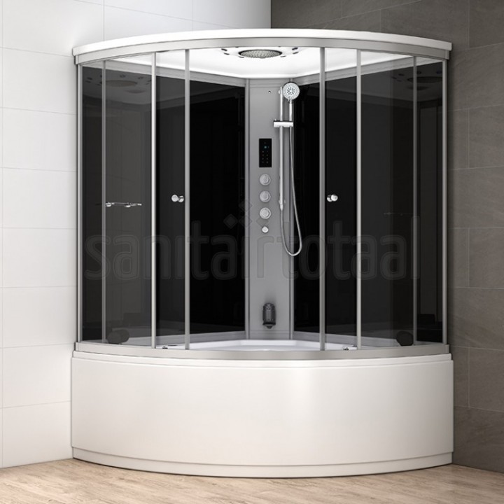 Parní box s hydromasážní vanou Mocoori MODERA 150x150x223,5cm