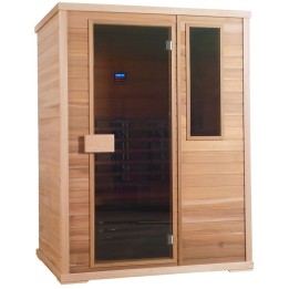 Infračervená sauna EXCLUSIVE THREE B / kanadská borovice 130x130x200cm pro 3 osoby