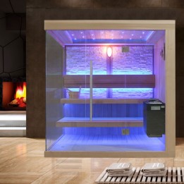 Luxusní finská sauna Bellagio E1242A Kiwi 220x220x216