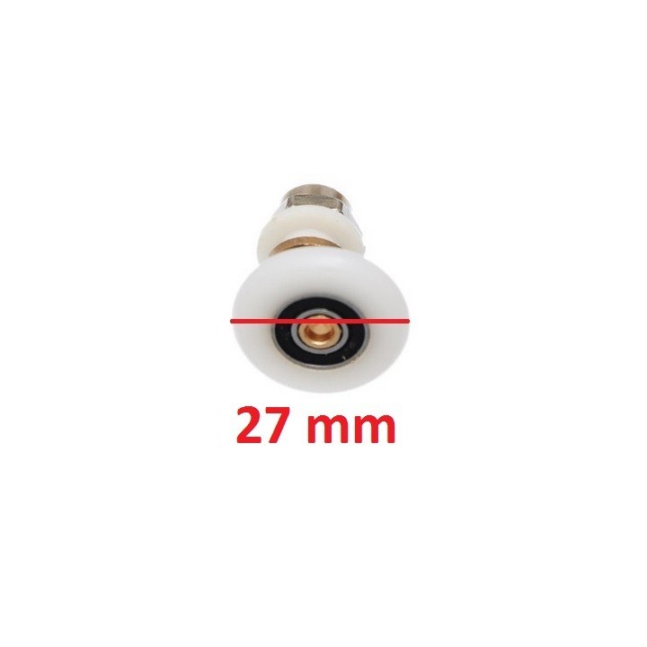Pojezdové kolečko do sprchového koutu - bez ohybu 23 mm