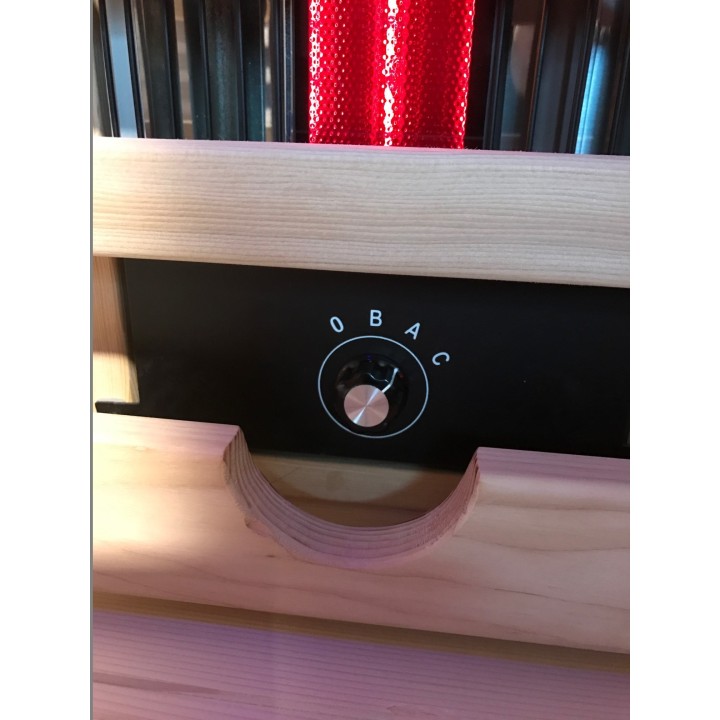 Infračervená sauna EXCLUSIVE TWO / kanadská borovice 110x100x200cm pro 1-2 osoby