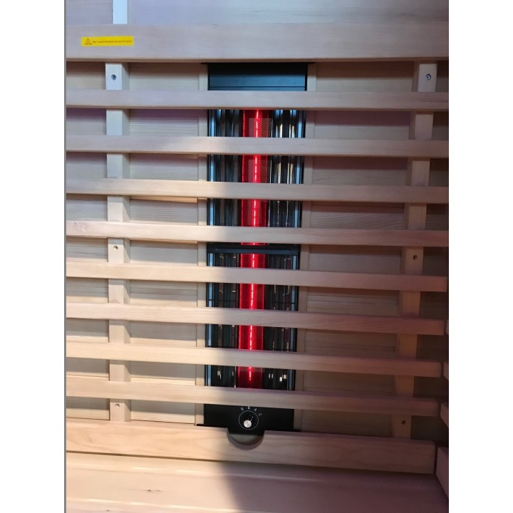 Infračervená sauna ELITE SIX / červený cedr 150x100x200cm pro 3 osoby
