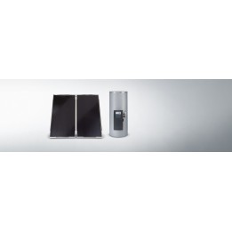Viessmann Vitosol 100-FM, solární sestava pro ohřev pitné vody, s Vitosolic 100, bílý zásobník 190 l